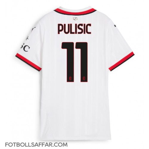 AC Milan Christian Pulisic #11 Bortatröja Dam 2024-25 Kortärmad